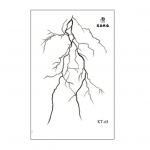 Halloweeni ajutised t&auml;toveeringud kleebised, punased t&auml;toveeringud, mida on lihtne peale kanda v&otilde;ltsitud t&auml;toveeringud veekindlad peokaunistused A