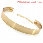 Naiste t&auml;ismetallist v&ouml;&ouml;kett peegel lai kullast h&otilde;beplaadist v&ouml;&ouml;rihma ketid v&ouml;&ouml;