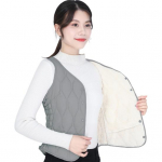 Talvine naiste kihiline vest mantel &otilde;huke polsterdatud n&ouml;&ouml;biga V-kaelus, varrukateta &uuml;hev&auml;rviline tuulekindel kuumust hoidev mantel &otilde;ues M lillakaspunane v&auml;rv