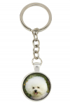 Bichon Frise, Bichon Tenerife, Bichon a poil frise - keychain with your photo, key decoration, bag pendant from Art-Dog brand