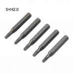 V&auml;ikeste kuuskantkruvikeerajate otsikute komplekt Terasmaterjal 28mm Pikkus 4mm Kuuskantvars 5 x H2.0