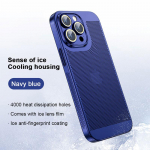 Luksuslik soojust hajutav telefoni&uuml;mbris iPhone'i 15 14 13 12 11 Pro Max jaoks, elektriga kaetud jahutusega objektiivi kaitsekate iPhone 15 Pro Max jaoks For iPhone 16 Plus