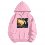 Pusad teismelistele t&uuml;drukutele pikkade varrukatega printimine vabaaja graafilised kapuutsid, n&ouml;&ouml;riga pullover Armas &uuml;lisuur kapuuts L sinine