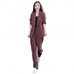 2 tk/komplekt Daami pidulik mantlip&uuml;kste komplekt pikkade varrukatega topeltn&ouml;&ouml;pidega kardigan keskmise pikkusega jope lahtine sirge laia s&auml;&auml;rega k&otilde;rge v&ouml;&ouml;kohaga p&uuml;ksid pidulik riietus XXXL