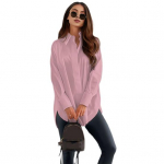 Naiste vabaaja s&auml;rgi rev, pikkade varrukatega &uuml;herealine s&auml;rk, &uuml;hev&auml;rviline vaba S must