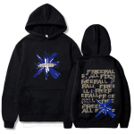 TXT Free Fall Uus Album Muusika Kapuutsid Meestele Naistele Riided S&uuml;gis ja Talv Pikkade Varrukatega Hip Hop Retro Pusad L must