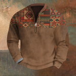 Meeste Retro Casual gradienttr&uuml;kiga kampsun XXXXL