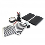 Mootorratta elektrilise soojendusega roolisoojendaja, k&auml;epidemesoojendaja 12 V soojendusega k&auml;epidemed mootorrattale, must