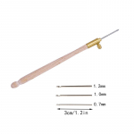 1 Prantsuse tikandiga heegeldatud isetehtud k&auml;sitsi ristpistega puuvillase tikandi komplekt, 3 n&otilde;ela