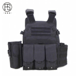 6094 Taktikaline vest+600D kr&uuml;pteeritud Oxfordi riidest kamuflaaživest Multifunktsionaalne lahinguvest One size fits all must