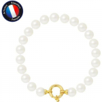 Bracelet - PERLINEA - Perles de Culture d'Eau Douce 7-8 mm - Or Jaune - Qualit&eacute; AAA+ - Certificat d'Authenticit&eacute;