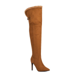 Pluss suurus 47 48 Naiste s&uuml;gistalv uus terava varbaga soe pl&uuml;&uuml;s &uuml;le p&otilde;lve reie k&otilde;rged saapad Naiste k&otilde;rged kontsad tikk-kingad 6