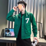 Mantel meeste noorte kevade ja s&uuml;gise uus trendikas jakk meeste r&otilde;ivaste korea versioon M roheline