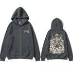 Ghost B&auml;ndi Lukuga Kapuutsiga Pusa S&uuml;gis Talv Mehed Naised Vabaaja &Uuml;lisuur Lukuga Jakk Mees Vintage Gooti Rock Metall Lukuga Dressipluus S