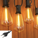 V&auml;liaia valgusti string ST38 J&otilde;ulu k&otilde;rgepinge valgusn&ouml;&ouml;r 120V PET k&otilde;rglahutusega valgusn&ouml;&ouml;r 18FT 12T