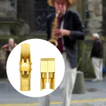 Alto Sax messingist huulik koos korgi ligatuuride kinnitusega, kerge kaasaskantav &otilde;petajatele 6C