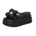 Moodsad 8CM Platvormiga Sussid Sandaalid Naistele Vibu Paks Tald Sussid Naistele Paksud Pl&auml;tud Suvised Vabaaja Rannasussid Zapatos Mujer 34 beež