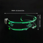 LED Glowing Glasses Flashing Light Glass Glow in the Dark Party Decoration Luminous Headband Birthday Wedding Parties Supplies