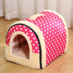 Kokkupandav pl&uuml;&uuml;sist koeramaja kutsikas Lemmikloom Suur keskmine siseruumides koeravoodi kabriolett diivan Kennel Tapisseries Lemmikloomatarbed Majad Elupaigad S 35x32x28cm