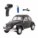 Uus D62 Full Scale Mini 2,4G Retro Beetle kaugjuhtimispuldiga autosimulatsioon k&otilde;vakatusega sedaanmudeli kaugjuhtimispult ronimisauto laste m&auml;nguasi poisile kingitus 1 Battery must