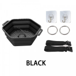 Silikoonist j&auml;&auml;vannit&uuml;nn kaasaskantav stressi leevendav j&auml;&auml;vanni &auml;mber, parandatud vereringlus, kokkupandav j&auml;&auml;du&scaron;it&uuml;nn, reisimine must