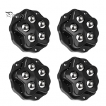 4 tk isekleepuv rattaga seade pr&uuml;gikast hoiukast m&ouml;&ouml;blit liikuv ratas universaalne kuulrulli liugur 360-kraadine p&ouml;&ouml;rlev kleepuv rihmaratas 4pcs Without brakepats must