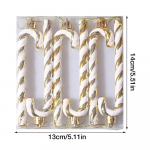 J&otilde;ulud hiiglaslikud kommipulgad kaunistuseks uudne j&otilde;ulupulgakepp uusaastapeo puu kaunistused kuld