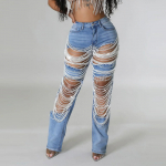 Broken Hole Heavy Industry Nail Bead elastsed teksap&uuml;ksid naistele L sinine