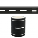 Parkimispaiga m&auml;nguasjaraja kleebiste mustriga eemaldatav komplekt 18-25g High speed highway