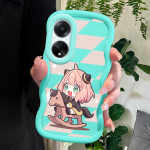 V&auml;rvitud muster Big Wave Edge pehme silikoon materjal Macaron telefoni &uuml;mbris p&otilde;rutuskindel kaitsev kummist &uuml;mbris OPPO Reno Realme jaoks OPPO A53 2020 must