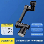 1 tk segistipikendus, sulamist robotvars, 1080&deg; p&ouml;&ouml;rlev universaalne segisti pikendus, p&ouml;&ouml;ratav segisti vannitoa valamu jaoks