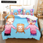 3D Prindiga Anime Lankybox 2/3 tk Voodipesukomplektid Tekikott Padjap&uuml;&uuml;riga Twin Full Queen King Voodipesu Voodi Kodutekstiil EU single(135x200cm)