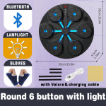 Uus nutikas muusika poksimasin T&auml;iskasvanute/laste Sport Fitness Poks Treener Kodune Treening Reageerimine Treening Poksiseina sihtm&auml;rk