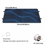 Voodi maandusmatt &ndash; juhtmega vastupidav PU-nahast maandusalus, parandab unekvaliteeti, libisemisvastane disain, suur suurus 27''&times;72'' California King Size