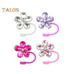 4 tk Lillek&otilde;rre Katte Korgid Tassile Tolmukindlad Rhinestone K&otilde;rre Kaunistused 30/40oz Termostassile Korduvkasutatavad K&otilde;rre Otsakaitsmed A