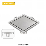 Ruudukujuline N&auml;htamatu Roostevabast Terasest P&otilde;randak&uuml;na Deodorant Pr&uuml;gifilter &Auml;ravool Du&scaron;ip&otilde;randa &Auml;ravool Vee Filter Vannitoa Tarvikud