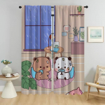 Bubu ja Dudu Kardinad Magamistoa Kardinad Lastetoa Halloweeni Dekoratsioon Elutoa Kardin Vahesein Varjud K&ouml;&ouml;k Elegantne W50xH70cmx2pcs-CL