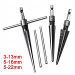 Puidut&ouml;&ouml; koonush&otilde;&otilde;rits 3-13/5-16/5-22 mm puidust plaadist elektriline puuraugu laiendav faasi ja j&auml;se eemaldamise kuusnurkse k&auml;epideme t&ouml;&ouml;riistakomplekt Hexagon handle