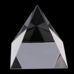 1 tk l&auml;bipaistev 4/5/6/7/8 cm k&uuml;lje pikkus ristk&uuml;likukujuline p&uuml;ramiid pol&uuml;eedriline prisma optiline klaas valge p&uuml;ramiid 8CM