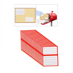 to from Return Address Mailing Labels, to/from Mail Tags Stickers, Handwriting