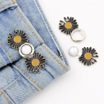 1 tk. pingutage v&ouml;&ouml;koha nupp naiste seelikup&uuml;kste jaoks, reguleeritav v&ouml;&ouml;koha klamber metallist tihvt Silver base must