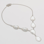 White Topaz Handmade 925 Sterling Silver Jewelry Necklace 18 k9q66