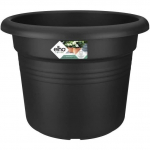 ELHO Pot de fleurs Rond GREEN BASICS - Plastique - &Oslash;43,8 x H33,8 cm - Terre cuite doux must