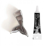 3 mini emporte-pi&egrave;ces inox Sir&egrave;nes + Stylo de gla&ccedil;age noir