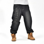 Meeste laiad kottp&uuml;ksid Hip Hop Skateboard Denim P&uuml;ksid Street Dance Rap P&uuml;ksid Meestele 6XL must