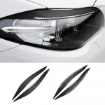2tk 3D s&uuml;sinikkiust auto esituled kulmud silmalaud kleebised BMW F10 5 seeriale 2010-2016 auto esituled kulmud F10(10-13)