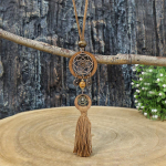 Boheemlaslik vintage stiilis narmas ripats puidust ringi disain pikk kaelakee k&otilde;rvar&otilde;ngad ehted necklace