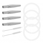 Vahtrasiirupi kogumise komplekt Roostevabast terasest vahtrapuu kraanide komplekt voolikute ja harjadega Vahtrasiirupi kogumisn&otilde;elad Vahtrasiirupi valmistamise tarvikud algajatele ja professionaalidele 1 Set