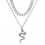 Klassikalised meeste ja naiste ehted Lihtsad kuldsed maoehted vabaaja kaelakee kuld