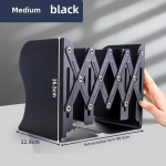 Kaba Bear Macaron Color Retractable Iron Book Stand with Student Book Clip